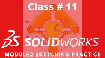 Solidworks2021 Exercise 3| Solidworks Practice Drawing | Solidworks for Beginners