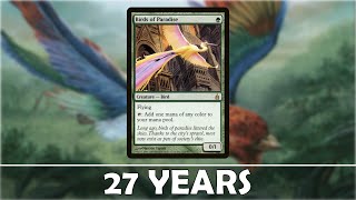 27 Years of Birds of Paradise // Card Evolution [MTG / Magic: The gathering] screenshot 3