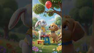 Bunny Loses His Red Balloon 🎈 | Cute Cartoon Story for Kids