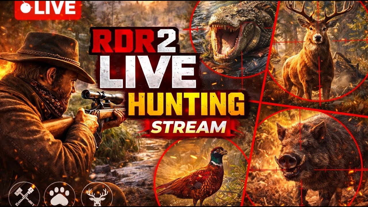 RDR2 Live | Ultimate Wildlife Hunting in the Wild West