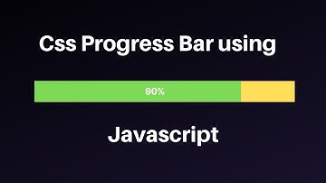 CSS-voortgangsbalk maken met javascript