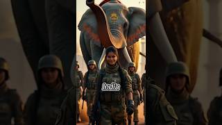 Countries as Warrior Women and Their Beasts || #shorts #countries #ai #midjourney #animals