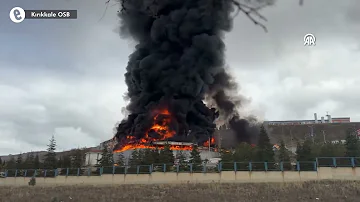 Kırıkkale OSB'de fabrika yangını