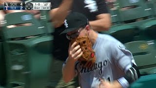 Frazier dives into stands and gets injured
