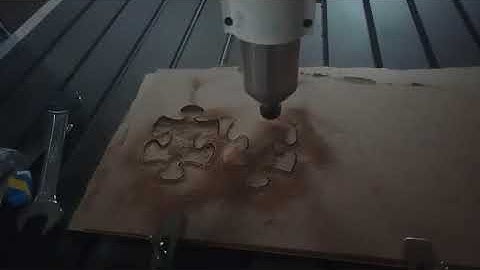 AccTek cnc router machine AKG1212 test video for adel