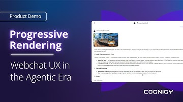 Progressive Rendering: Webchat UX in the Agentic Era