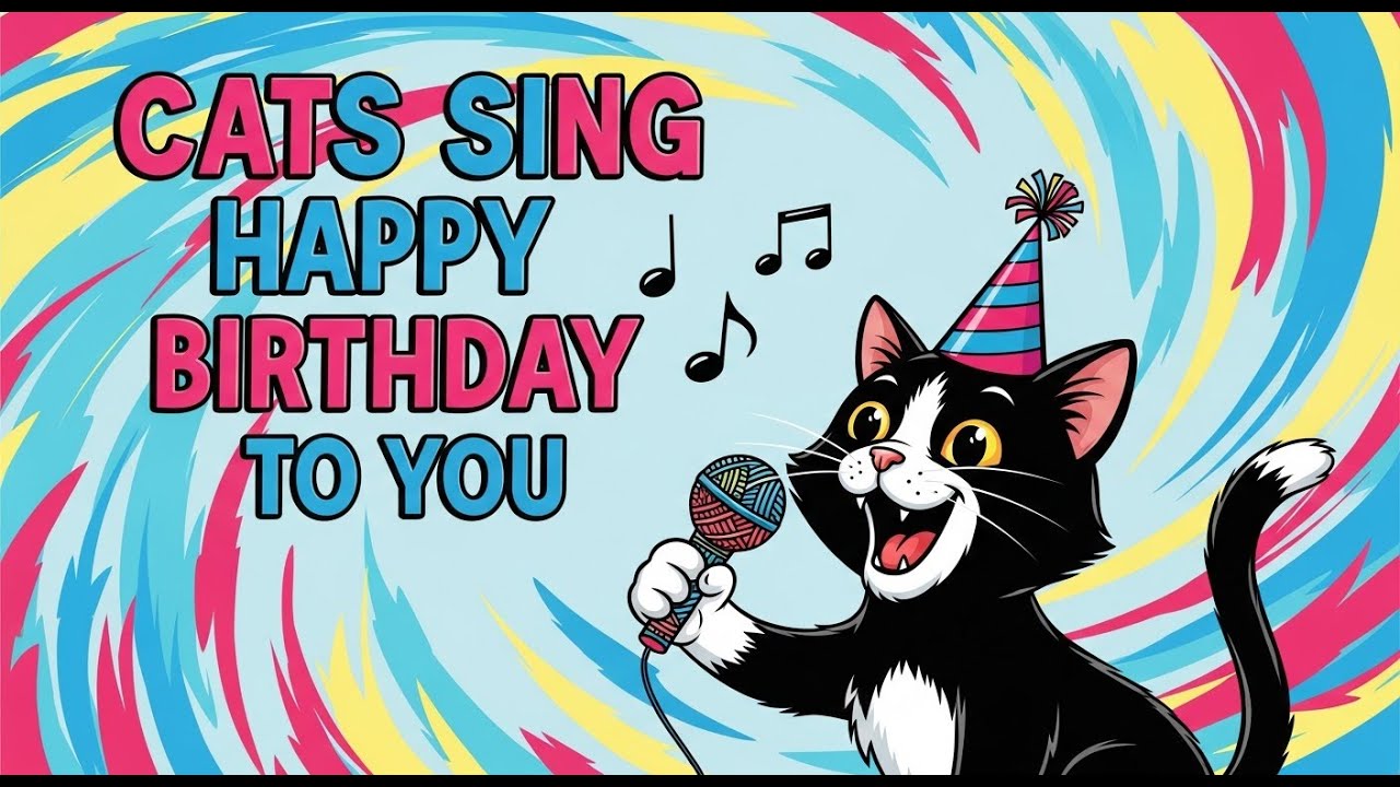 happy birthday cats singing cats sing happy birthday... Cats Sing HAPPY Birthday to You ππ± | Funny Cat Meow Birthday Song ...