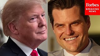 I Love Matt: Trump Praises Matt Gaetz At Florida Rally