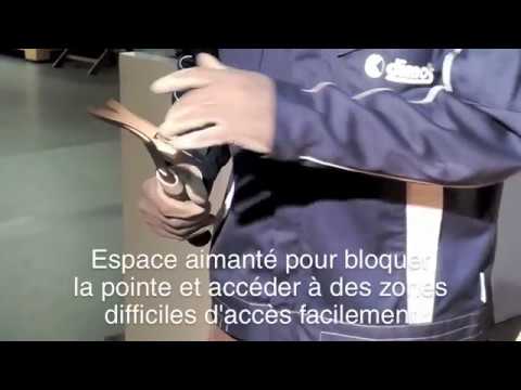 DIMOS - Marteau de charpentier forgé manche PVC avec aimant - Réf: 135521 vidéo