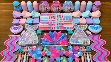 🧜‍♀️ GALAXY MERMAID! Mixing RANDOM Things into GLOSSY PIPING BAGS Slime–Surprising & Satisfying! #04