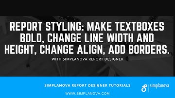 Dynamics NAV report styling with Simplanova Report Designer