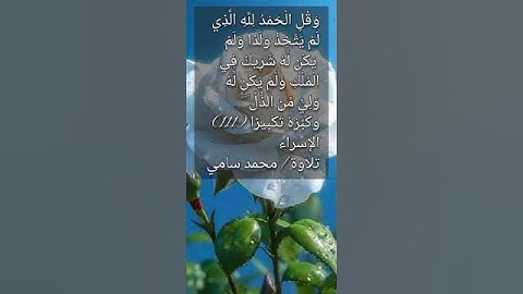 #الحمدلله #تلاوات #القرآن_الكريم #قرآن #تلاوة ماتيسر من #سورة_الإسراء #quran