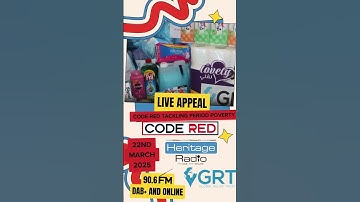 🚨 LIVE CHARITY APPEAL TOMORROW | Support GRT’s CODE RED Campaign 🔴