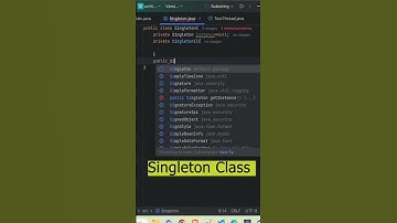 Singleton Class In Java #shorts #coding #viral #programming #java