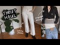 try-on HAUL: I thrifted a new wardrobe for 2020