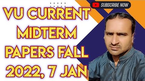 VU Current Midterm Papers Fall 2022 & 2023