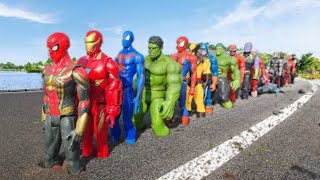 SUPERHERO TOYS PLAYING❗HULK SMASH VS SPIDER-MAN 2, CAPTAIN AMERICA, VENOM, IRON MAN, MARVEL DC