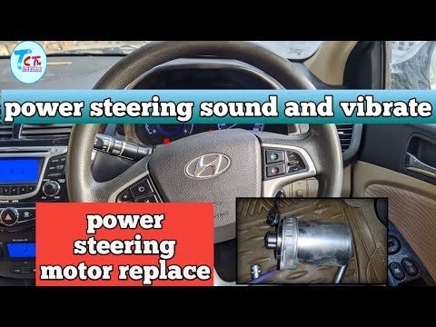 Hyundai Verna power steering motor replacement !! Steering vibrate and sound !! 8860046331 !! EPS !!