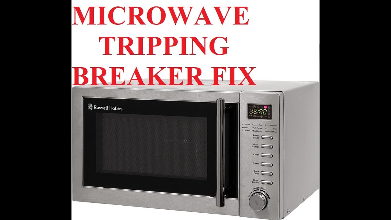 circuit breaker trips when using microwave