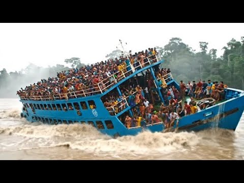 قبل ثواني من وقوع الكارثة ما صورته الكاميرات لا يصدق