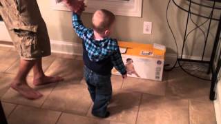 Caleb's first steps December 2011