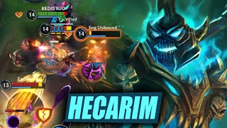 Wild Rift Hecarim Jungle gameplay in Season 12 (Build & Runes)