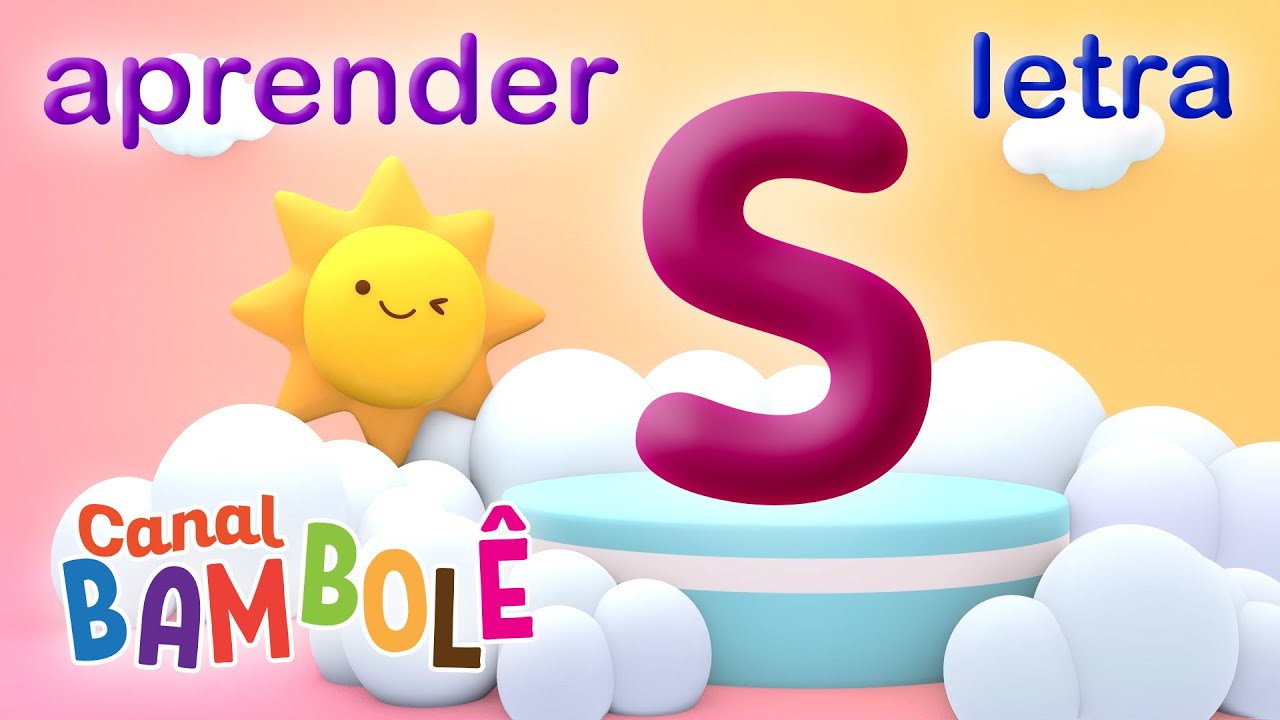 Letra S do ABC - Aprender o Alfabeto | Educação Alfabetização Infantil ...