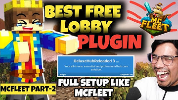 How To Setup Deluxe Hub Lobby Plugin in McFleet |  | Best Lobby Plugin in Aternos ‪@GamerFleet 