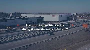 Alstom and Groupe PMM are testing the REM metro system in Montreal