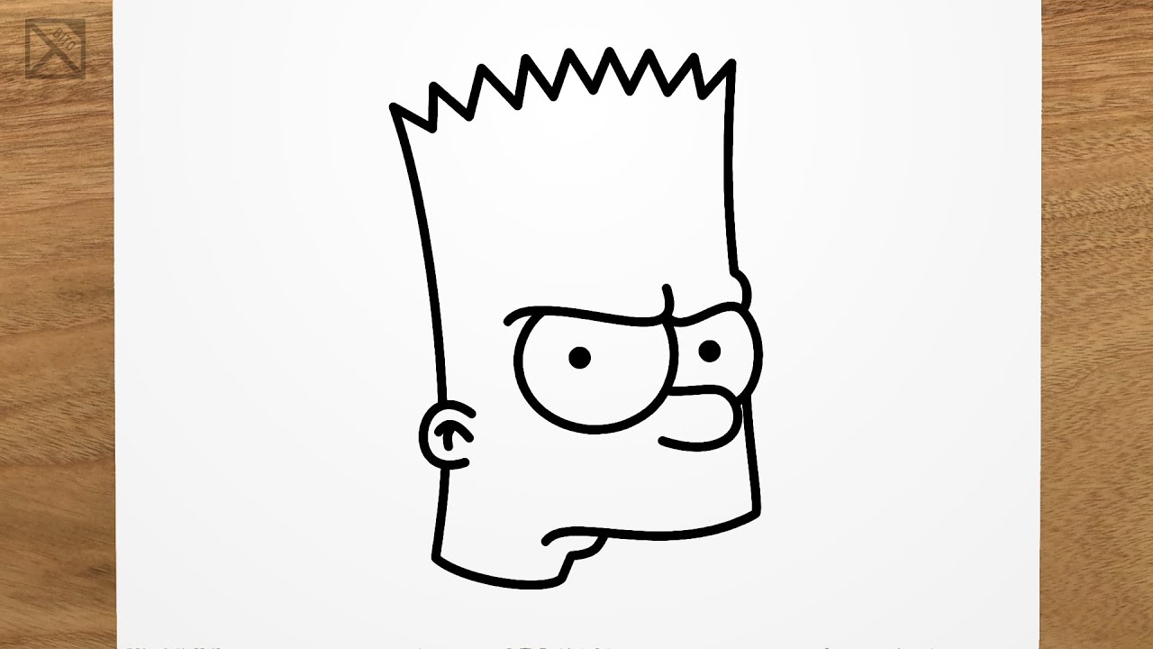 COMO DESENHAR O BART SIMPSON, How To Draw Bart Simpson