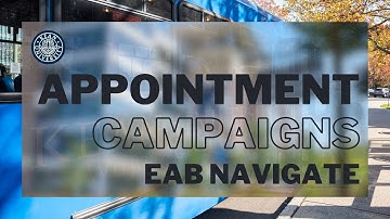 Configuring an Appointment Campaign via Navigate!