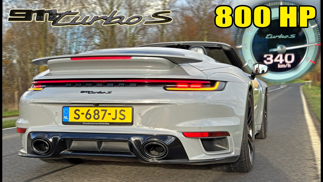 800HP Porsche 992 Turbo S // 0-100 100-200 200-300 LOUD SOUND