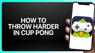 How To Throw Harder In Cup Pong On Gamepigeon! Tutorial