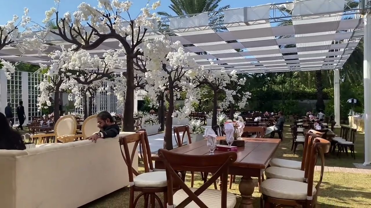 Afternoon Wedding Reception, Graham’s Garden, Karachi