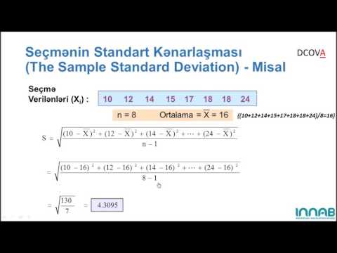 Video: Standart kənarlaşma testi nədir?