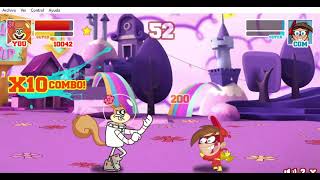 Super Brawl 2 - Tournament Mode With Sandra Jennifer Sandy Olivia Cheeks