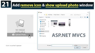 Class 21-Add remove icon and show upload image window in ASP.NET MVC5