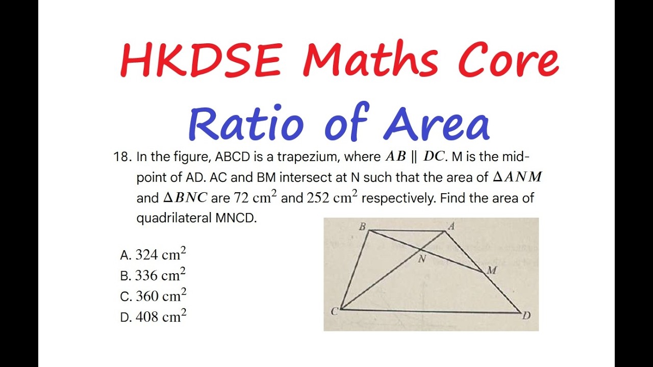 [[我有數要問]] HKDSE Maths Students Q20260225|| q1||Similar Triangles|| Ratio of Two Figures||HKDSE Maths