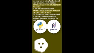 Normalize columns of a dataframe #shorts