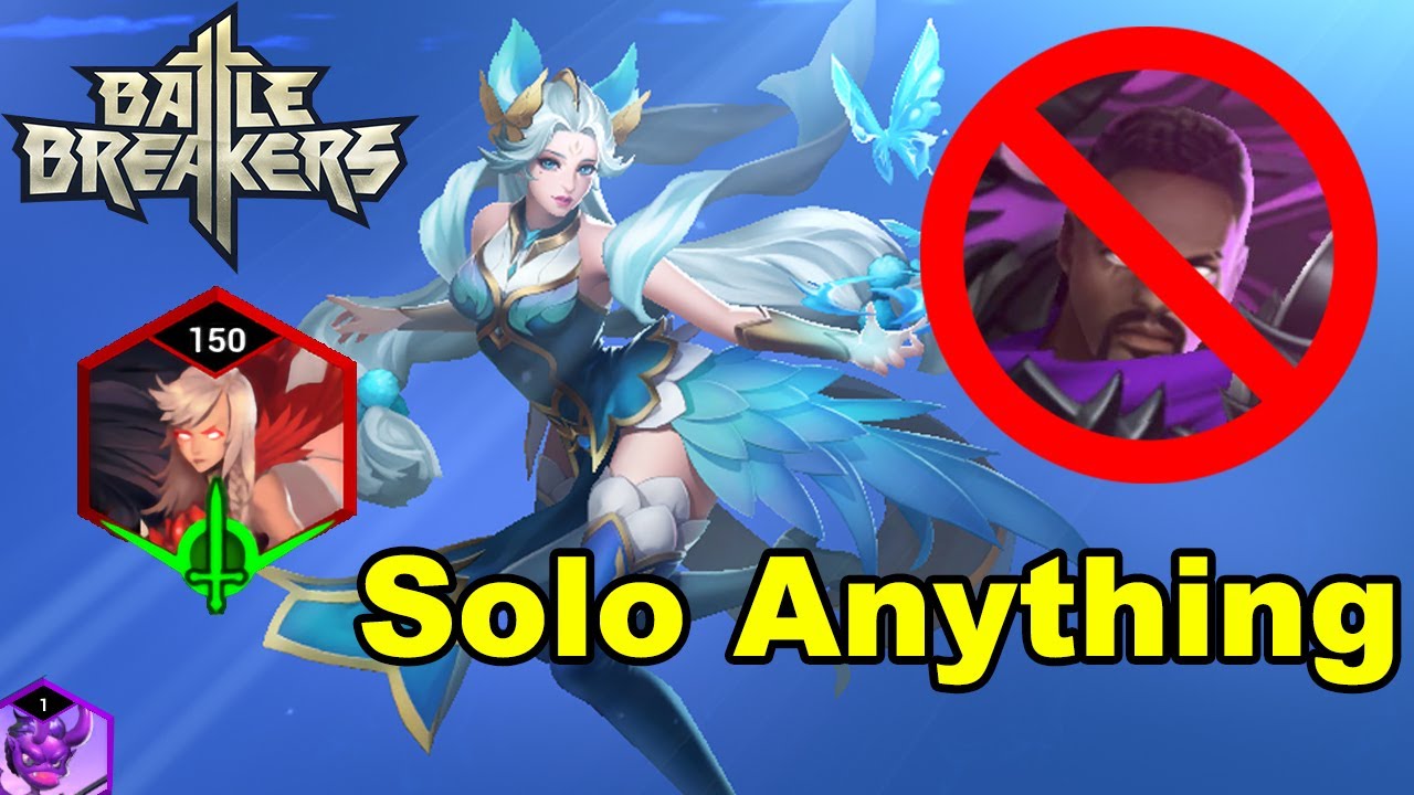 [Battle Breakers] The Most OP Hero | 22-11 Solo Run (Auto), How to Solo Anything