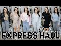 SPRING HAUL WITH EXPRESS | WINTER TO SPRING TRANSITION OUTFITS