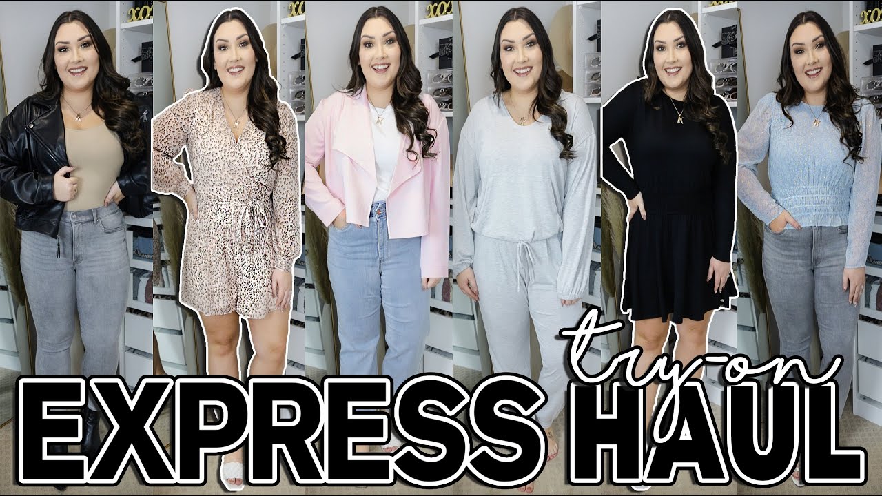 SPRING HAUL WITH EXPRESS | WINTER TO SPRING TRANSITION OUTFITS