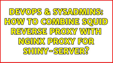 DevOps & SysAdmins: How to combine squid reverse proxy with nginx proxy for shiny-server?