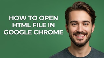 How To Open Html File In Google Chrome - UPDATED!