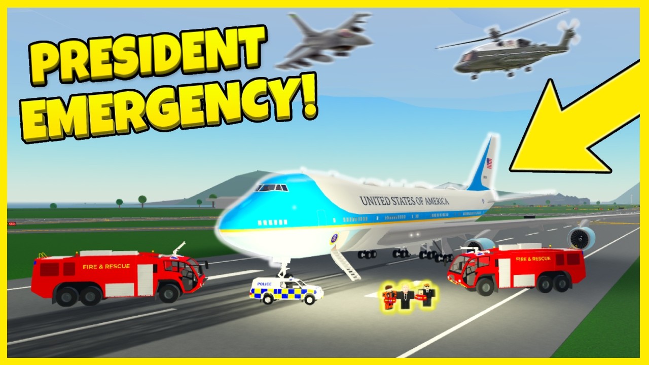 Air Force One EMERGENCY!! President Roleplay | PTFS (Roblox)