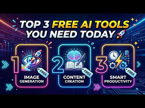 Top 3 FREE AI Tools You Need Today 🚀 #shorts #trendind #AI NEWS