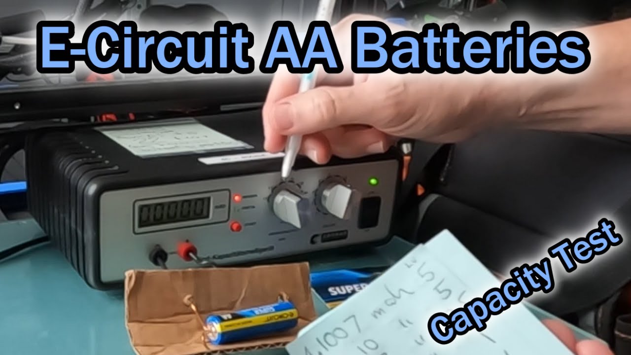 ECircuit AA Batteries Capacity Test Review YouTube