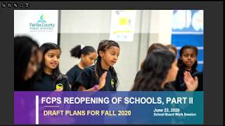 FCPS Reopening Schools with Dr. Sloan Presidio