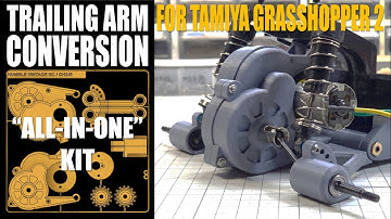 타미야 그래스호퍼 리어 트레일링 암 컨버전 ALL-IN-ONE KIT Rear Trailing Arm Conversion Released for Tamiya Grasshopper