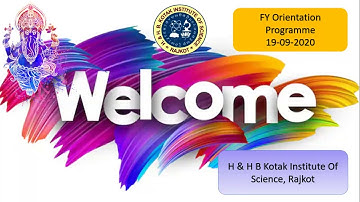 FY BSc Orientation Programme 2020-21 (Online)